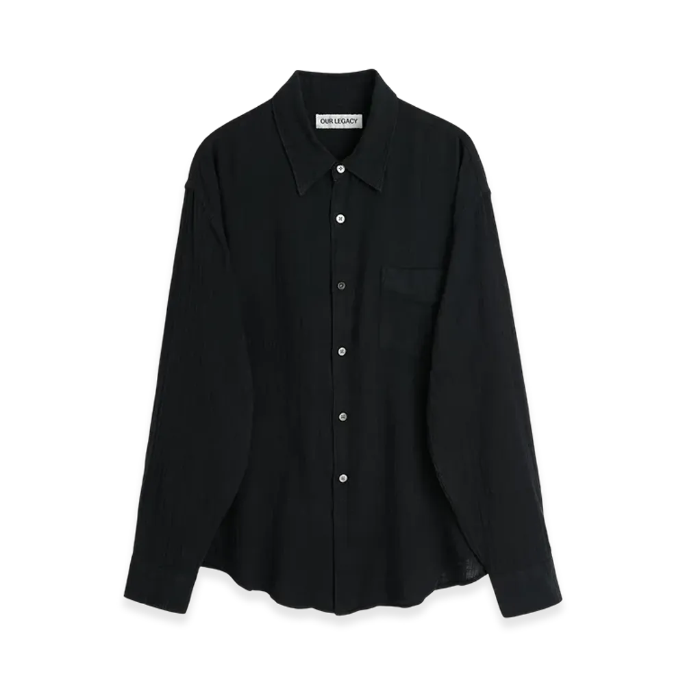 OUR LEGACY Coco Shirt "Washed Black Air Cotton"