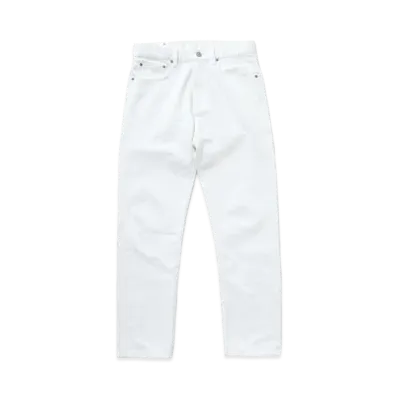 RATS White Denim Pants Slim "White"