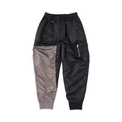 mastermind JAPAN x C2H4 Made By Alpha Industries Bomber Pants "Black Gray"