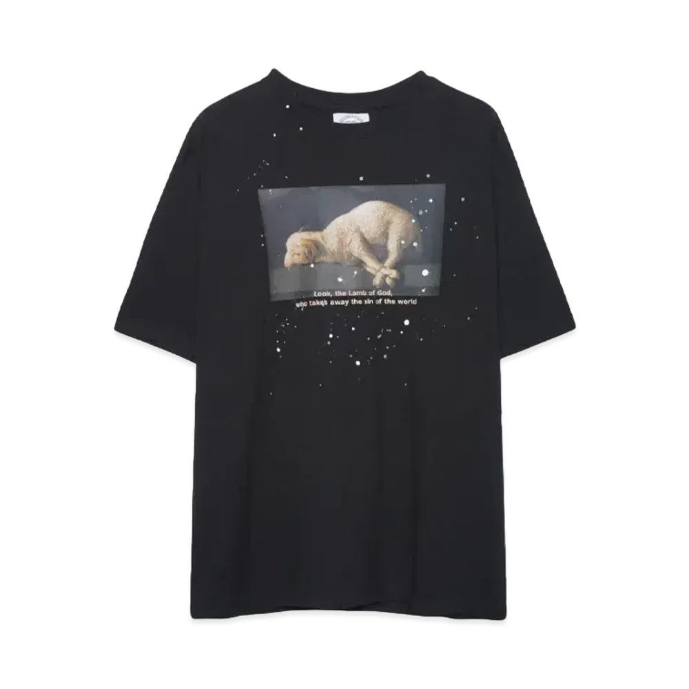 SOMEIT SHEEP VINTAGE TEE "BLACK"
