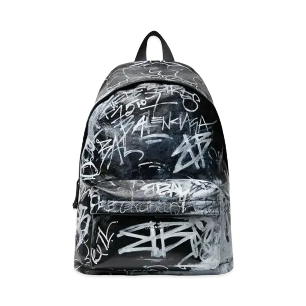 BALENCIAGA Explorer Graffiti Backpack "Black"
