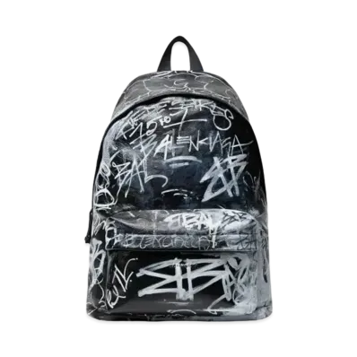 BALENCIAGA Explorer Graffiti Backpack "Black"