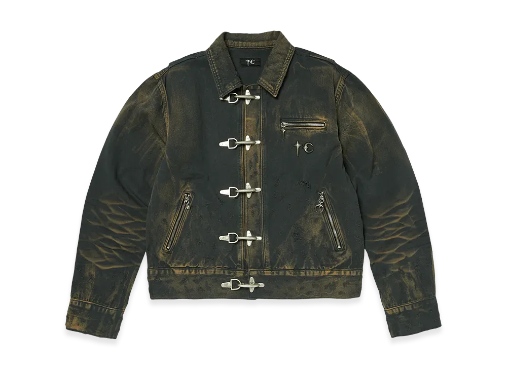 THUG CLUB TC Two Tone Washed Jacket "Rust Black"