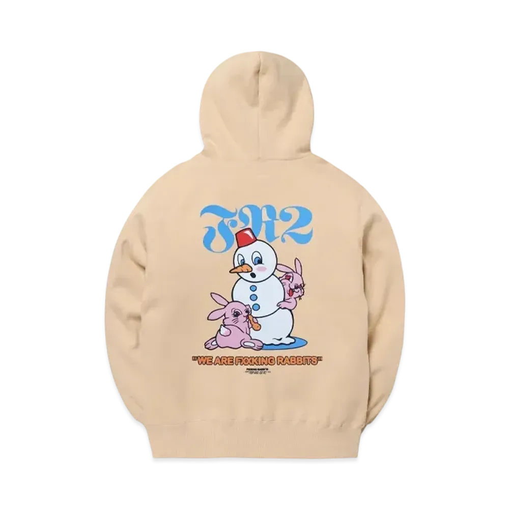 FR2 Snowman Rabbits Hoodie "Beige"