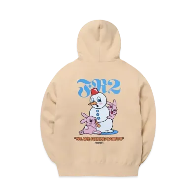 FR2 Snowman Rabbits Hoodie "Beige"