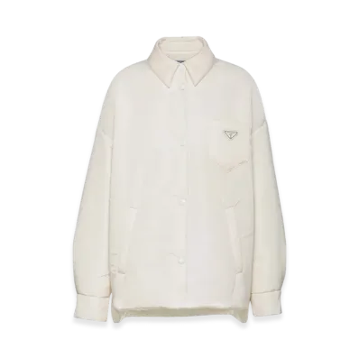 PRADA Women's Light Re-Nylon Padded Jacket "White"