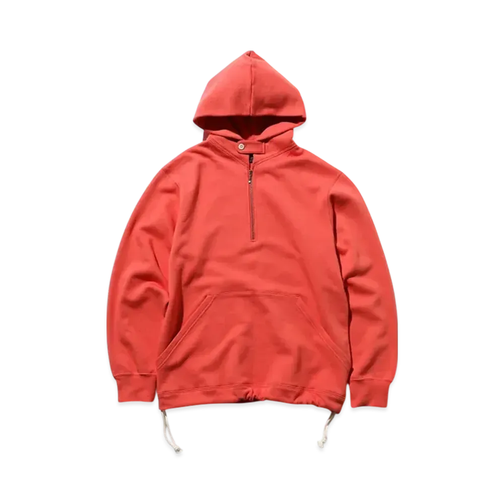 BEAMS Sweat Half Zip Hoodie "Red"