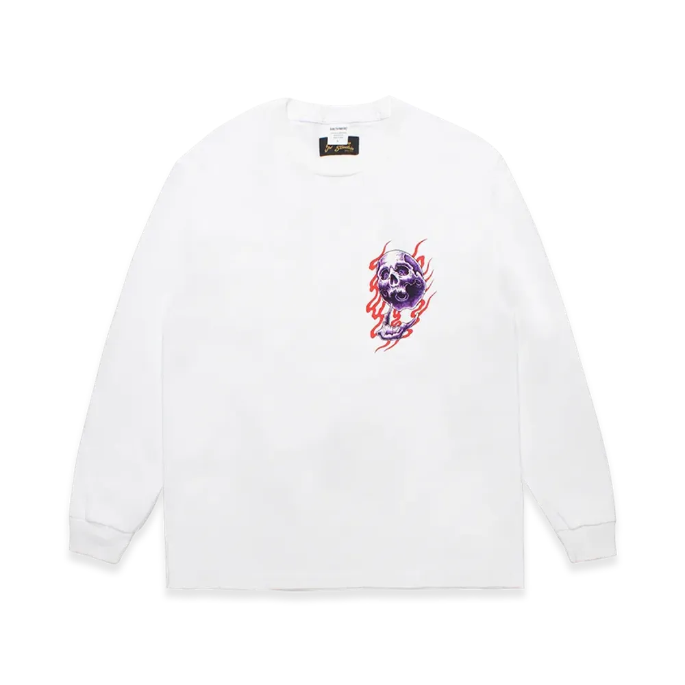 WACKO MARIA x 56 Tattoo Studio/Washed Heavy Weight Long Sleeve T-Shirt "White"