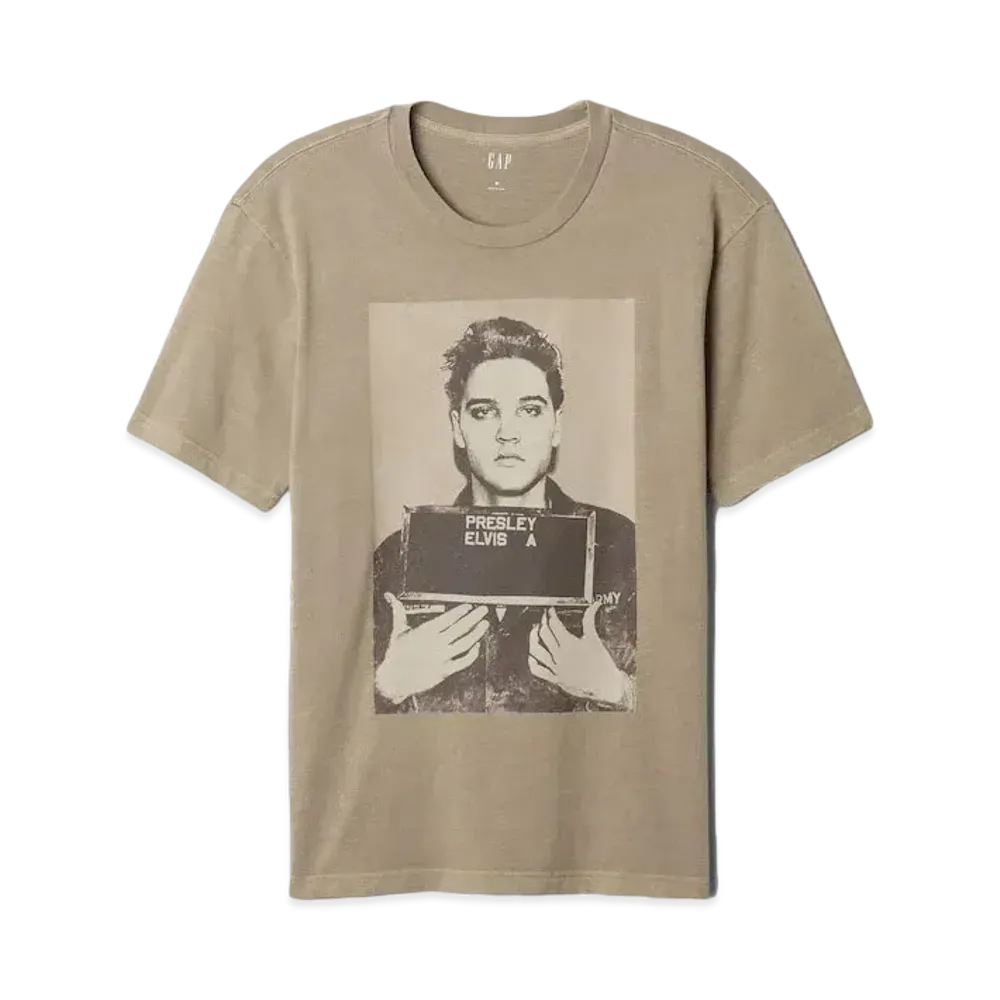 GAP Elvis Presley Graphic T-shirt "Trigger Brown"