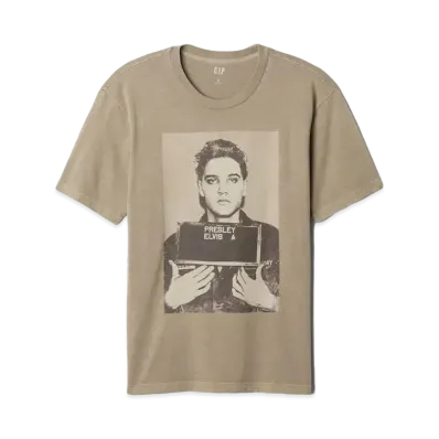 GAP Elvis Presley Graphic T-shirt "Trigger Brown"