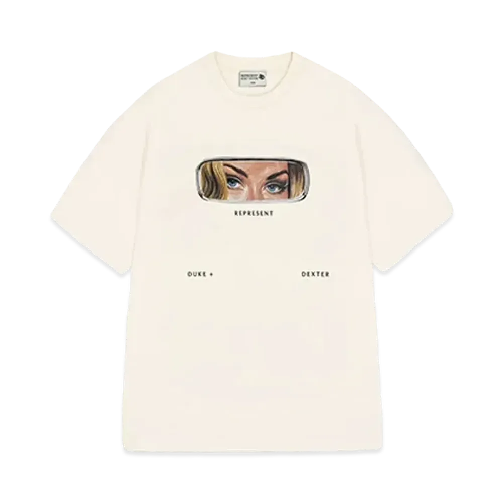 REPRESENT x DUKE + DEXTER Rearview Mirror T-Shirt "Ecru"