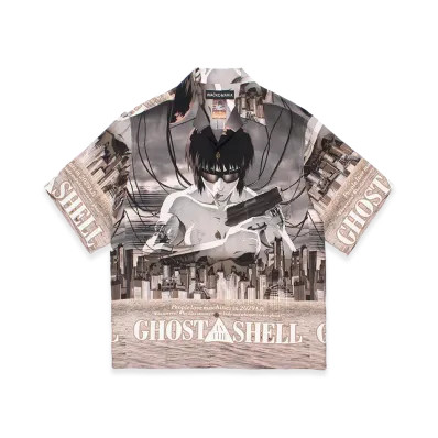 WACKO MARIA x Ghost in the Shell Hawaiian Shirt Type-1 "Beige"