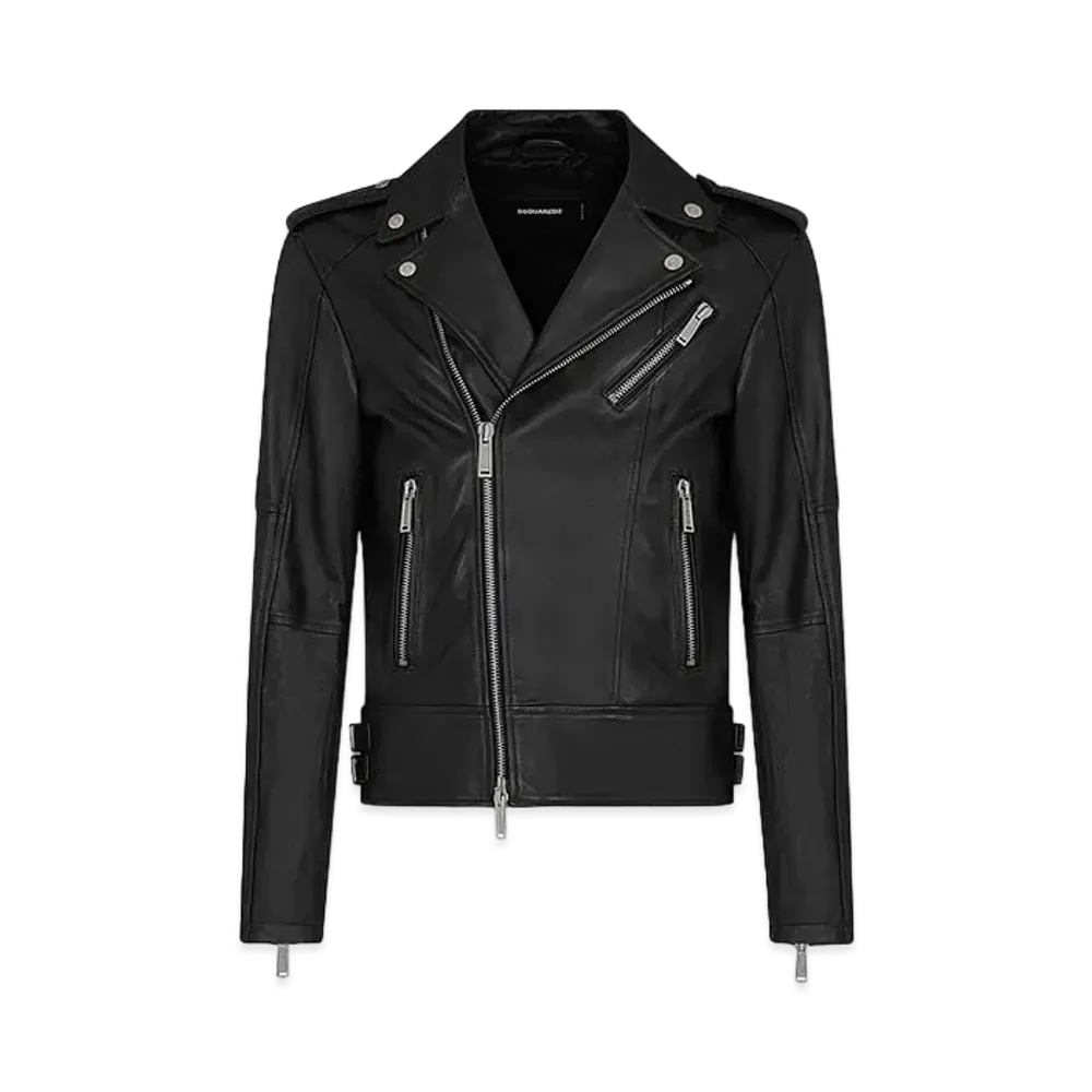 Dsquared2 Kiodo Leather Jacket "Black"