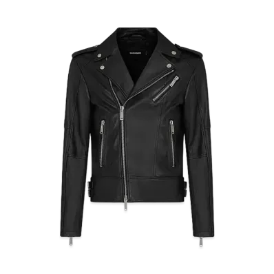 Dsquared2 Kiodo Leather Jacket "Black"