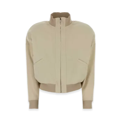 GUCCI Women's Cotton Jacket "Sand/White"