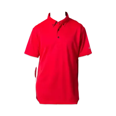 Asics Button Down Polo Shirt "Red"