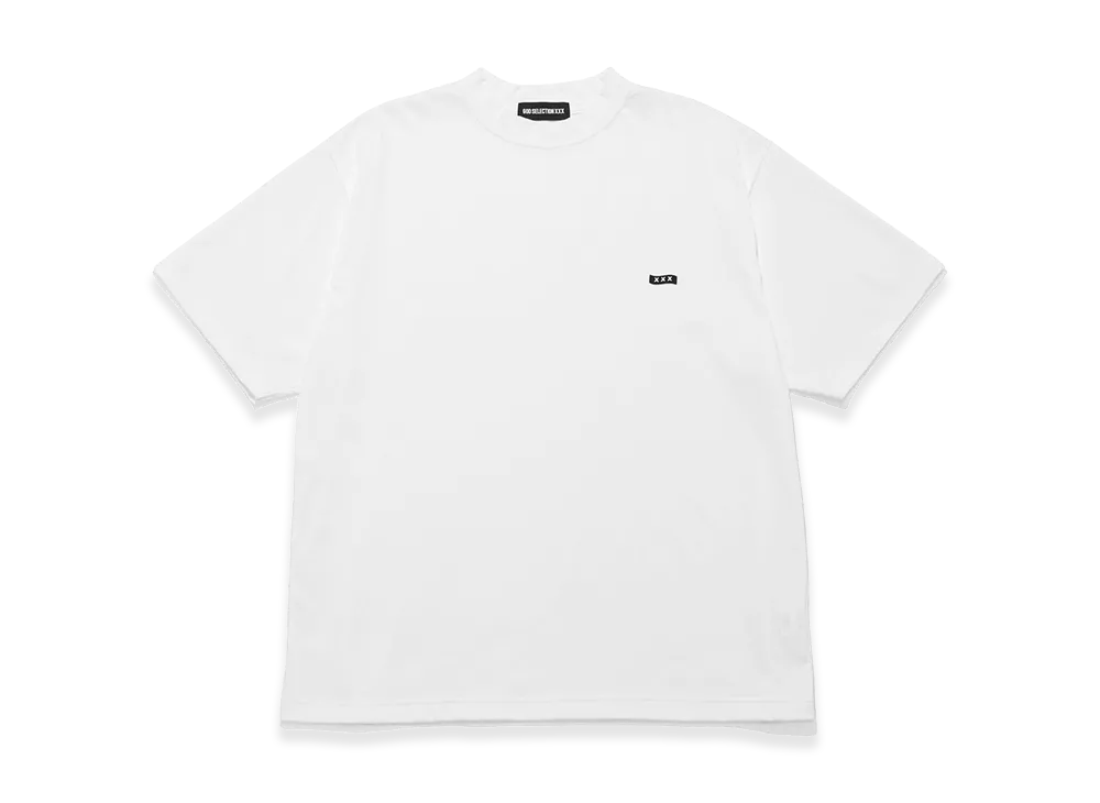 GOD SELECTION XXX Mini Box Logo Mock Neck Tee GX-S26-CS-09 "White"