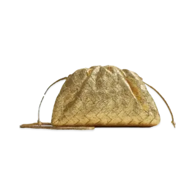 Bottega Veneta Mini Pouch Mini Clutch "Gold"