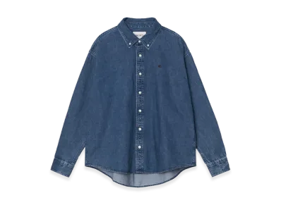 Carhartt WIP L/S Lucas Shirt "Blue/Stone Washed"