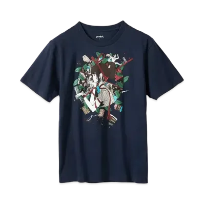 graniph x Yusuke Nakamura Run Meros T-Shirt "Navy"