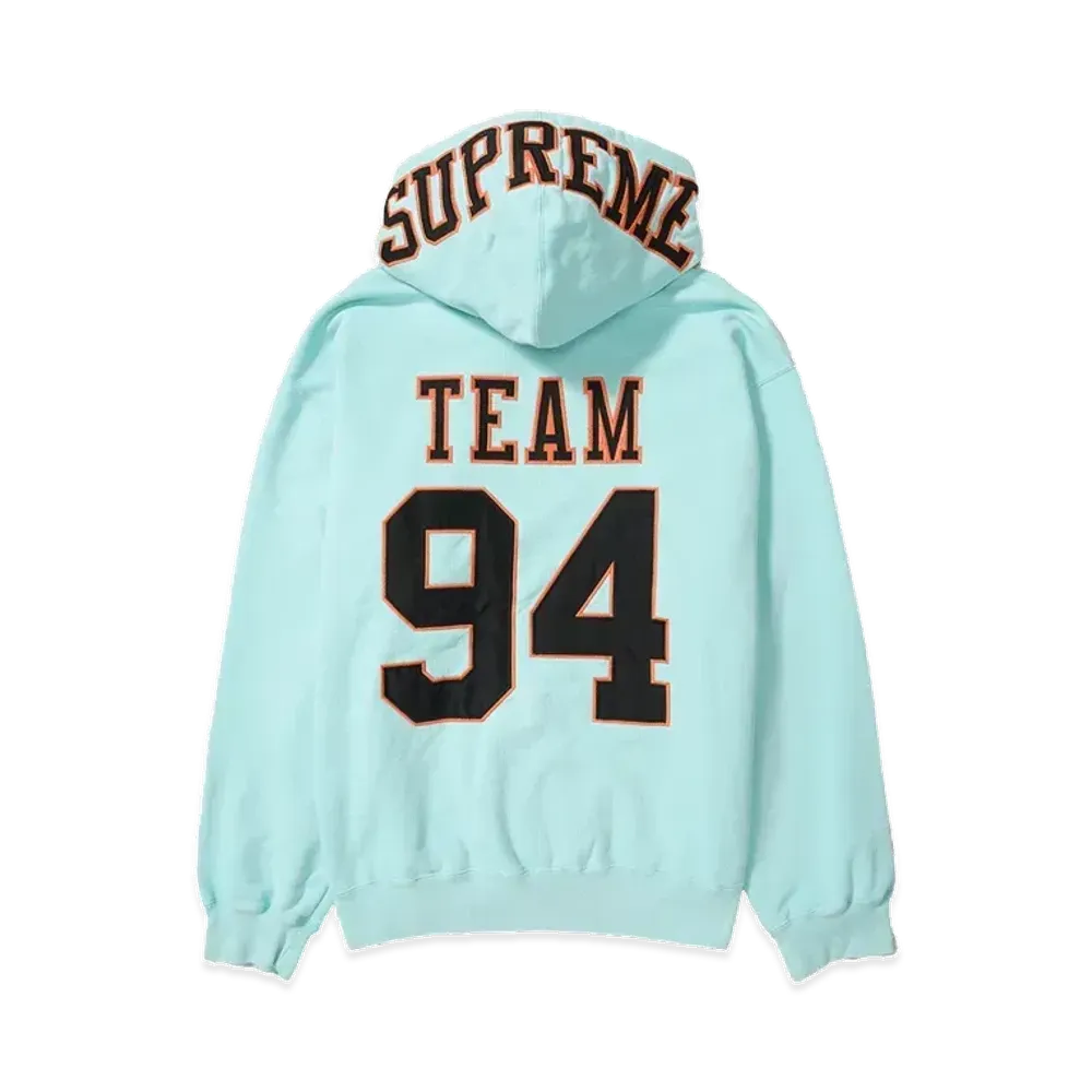 Supreme Team 94 Hooded Sweatshirt "Aqua"