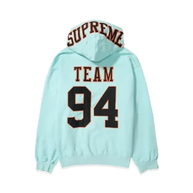 Supreme Team 94 Hooded Sweatshirt "Aqua"