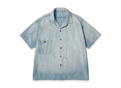 A.PRESSE Vintage Chambray S/S Shirt "Bleach"