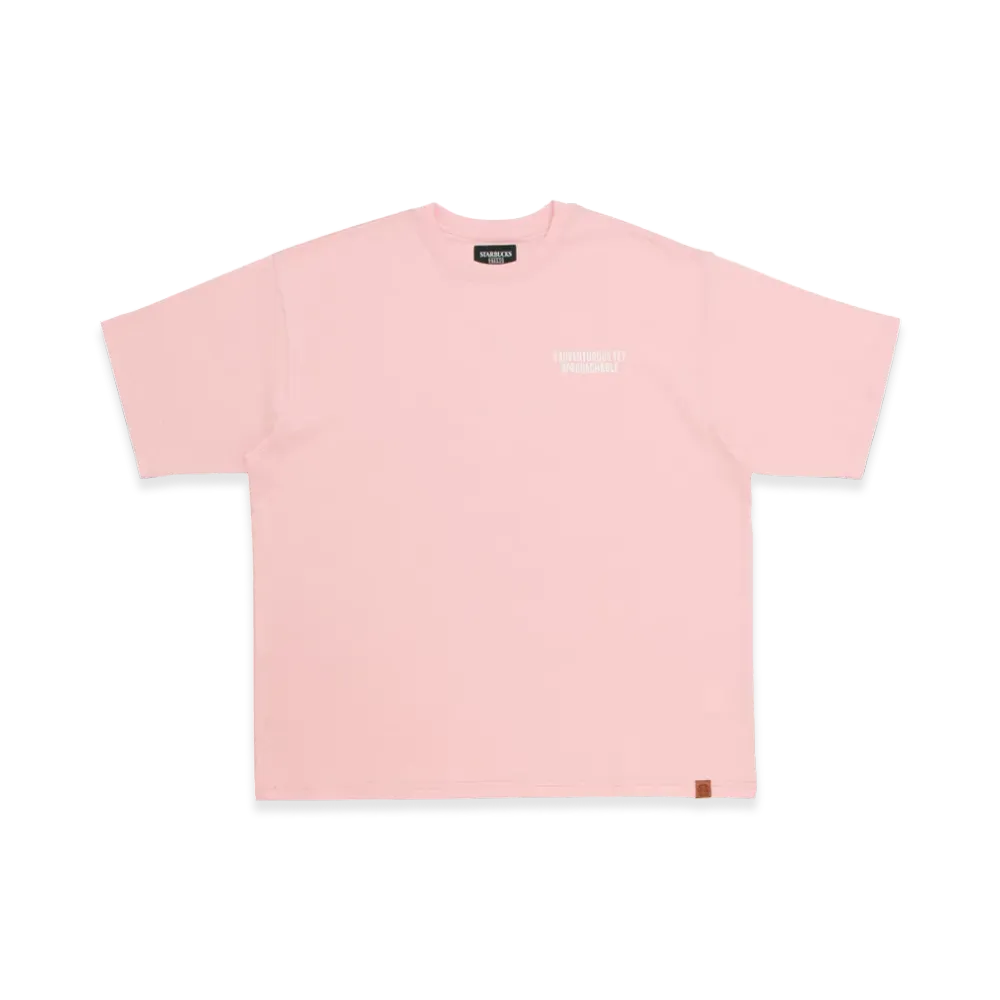 STARBUCKS STAND by BEAMS Animal Print T-Shirt Flamingo "Pink"