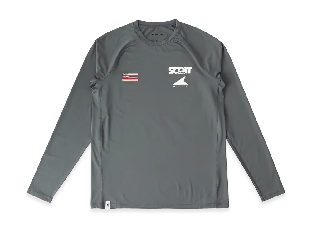 Ron Herman x DESCENDANT x Scott Hawaii Fluke Up Rushguard LS "Gray"