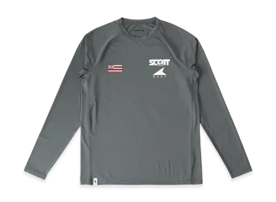 Ron Herman x DESCENDANT x Scott Hawaii Fluke Up Rushguard LS "Gray"