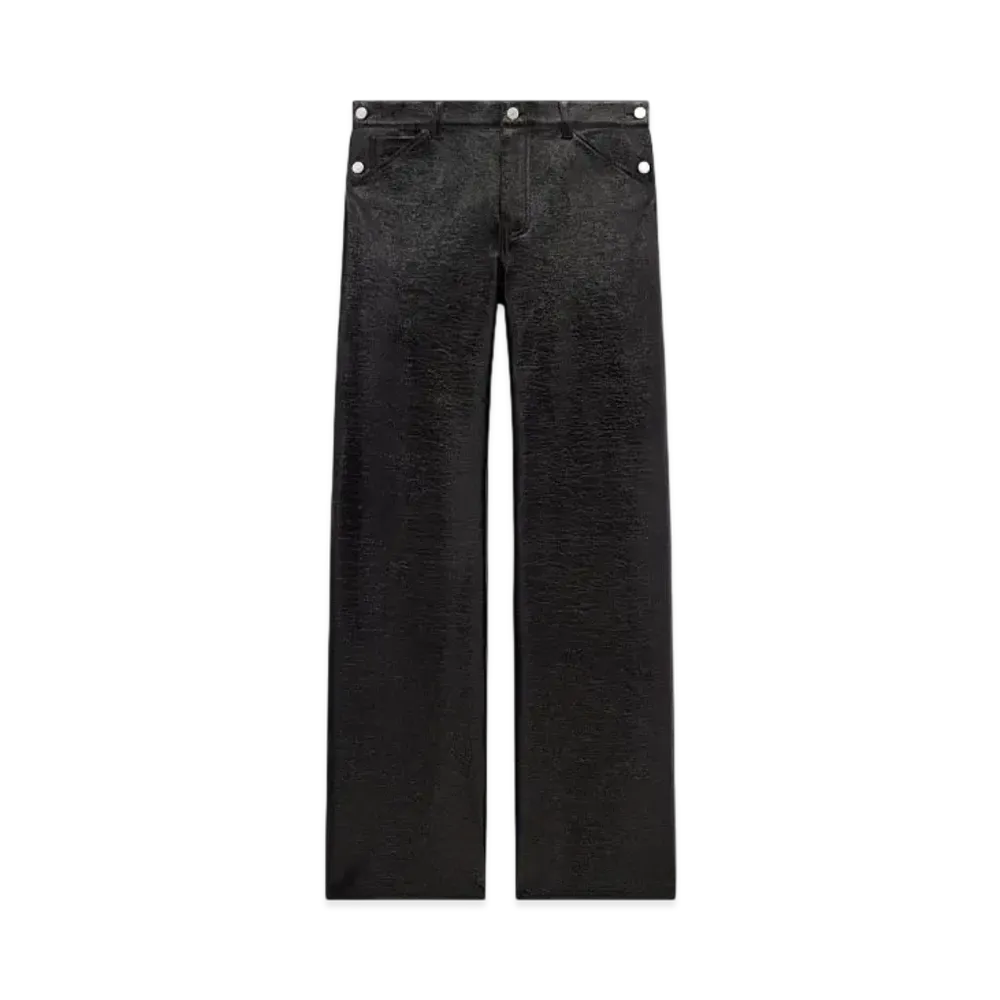 Courreges Sailor Vinyl Baggy Pants "Black"