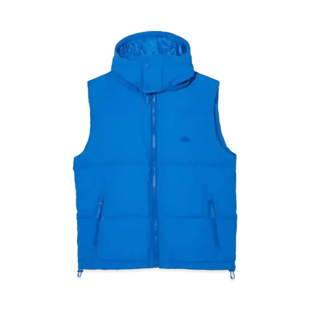 LACOSTE Croco Back Stitch Down Vest "Blue"
