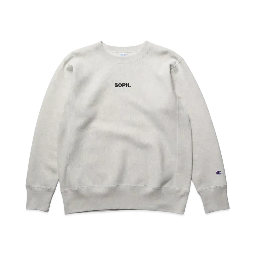 Champion x SOPH. Reverse Weave Crewneck Sweat "Off White"