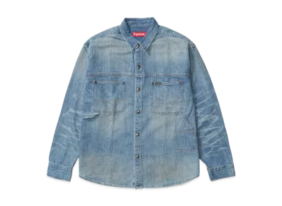 Supreme Worn Snap Painter Shirt "Denim"