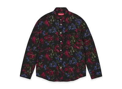 Supreme Floral Flannel Shirt "Black"