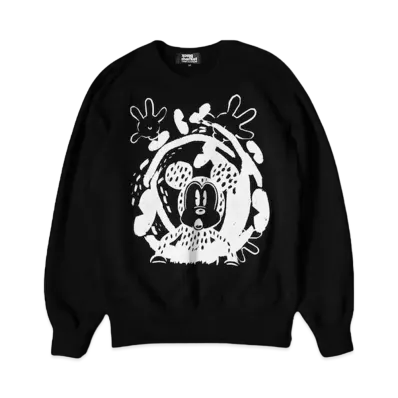 COMME des GARCONS BLACKMARKET DISNEY MICKEY SWEATSHIRT "Black"