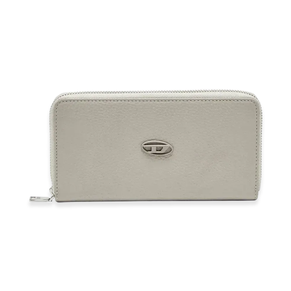 Diesel Continental Zip L Long Wallet "Light Gray"