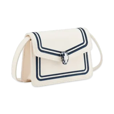 BVLGARI Serpenti Forever Mini Bag "White"