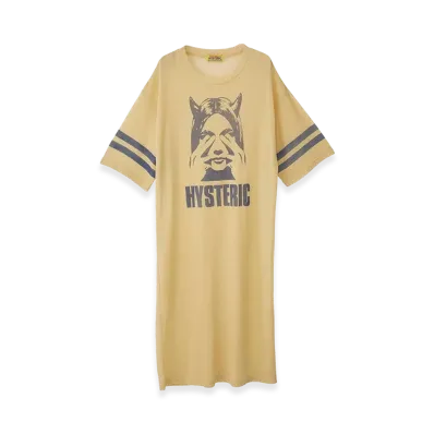 HYSTERIC GLAMOUR Women's See No Evil Dress "Yellow"
