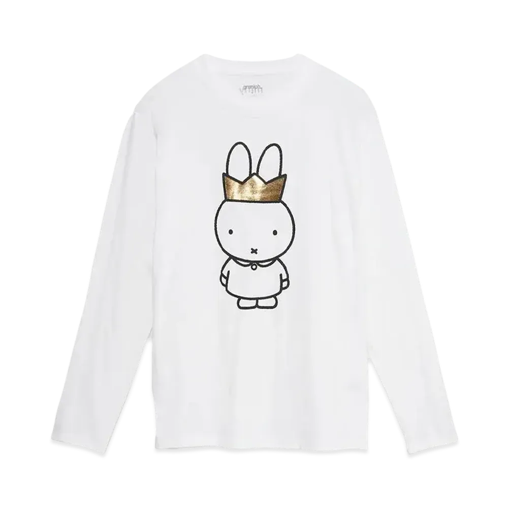 graniph x Miffy Crown Long Sleeve T-Shirt "White"