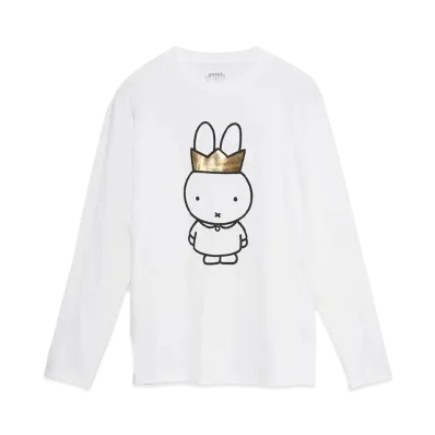 graniph x Miffy Crown Long Sleeve T-Shirt "White"