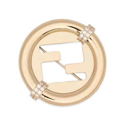 FENDI Women's Brooch "Gold"