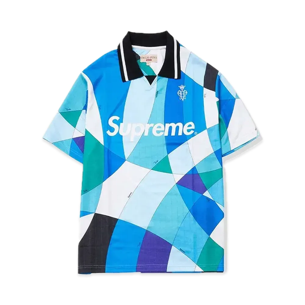 Supreme x Emilio Pucci Soccer Jersey "Blue"