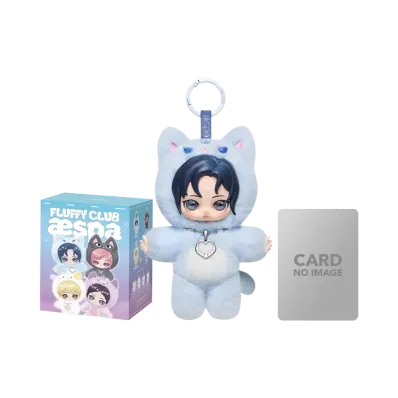 POP MART aespa Fluffy Club Series Vinyl Plush Doll Pendant Fluffy KARANGI KARINA VER.