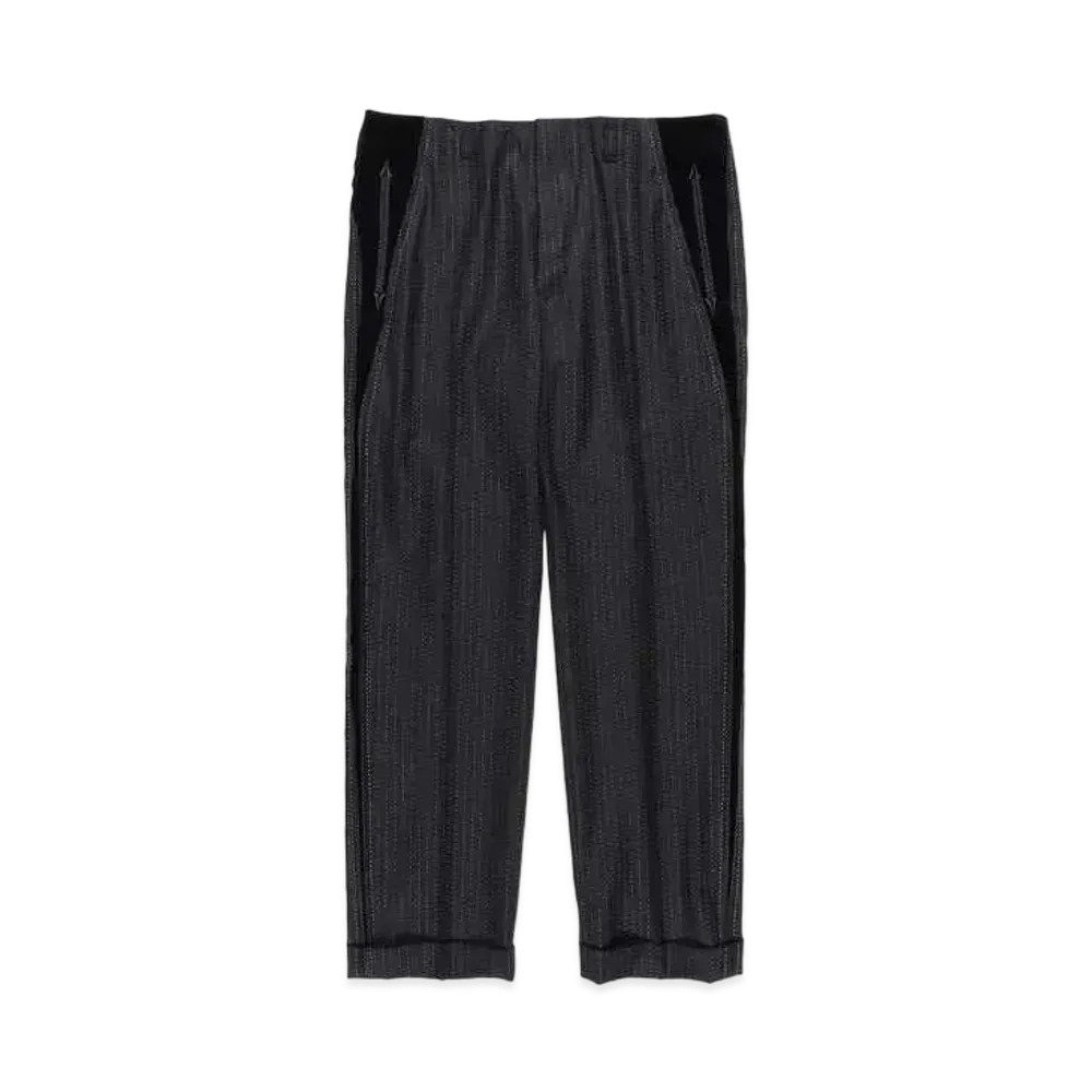 WACKO MARIA WOLF'S HEAD / ROCKABILLY PANTS (IMPOET FABRIC / DOEMEUIL) "Black"