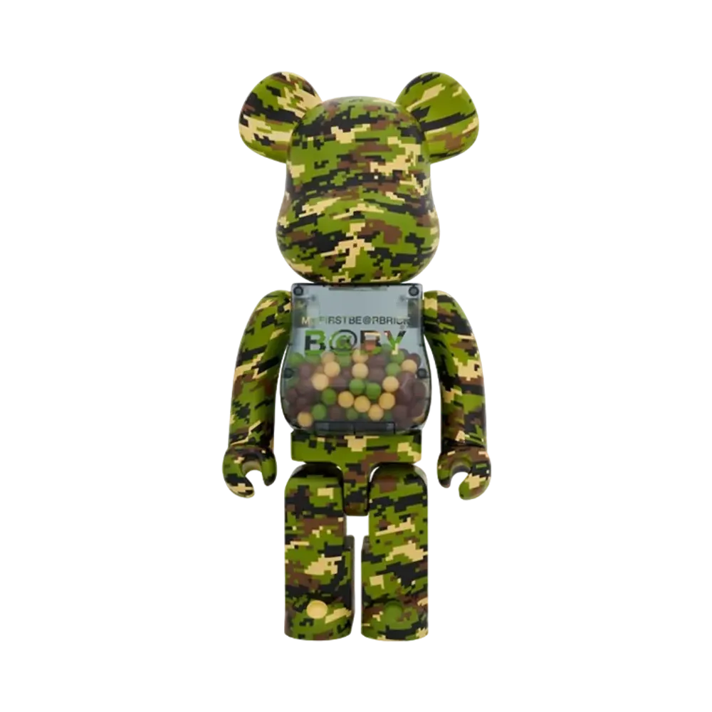 MEDICOM TOY "BEARBRICK" MY FIRST BABY DIGITAL CAMO Ver. 1000%