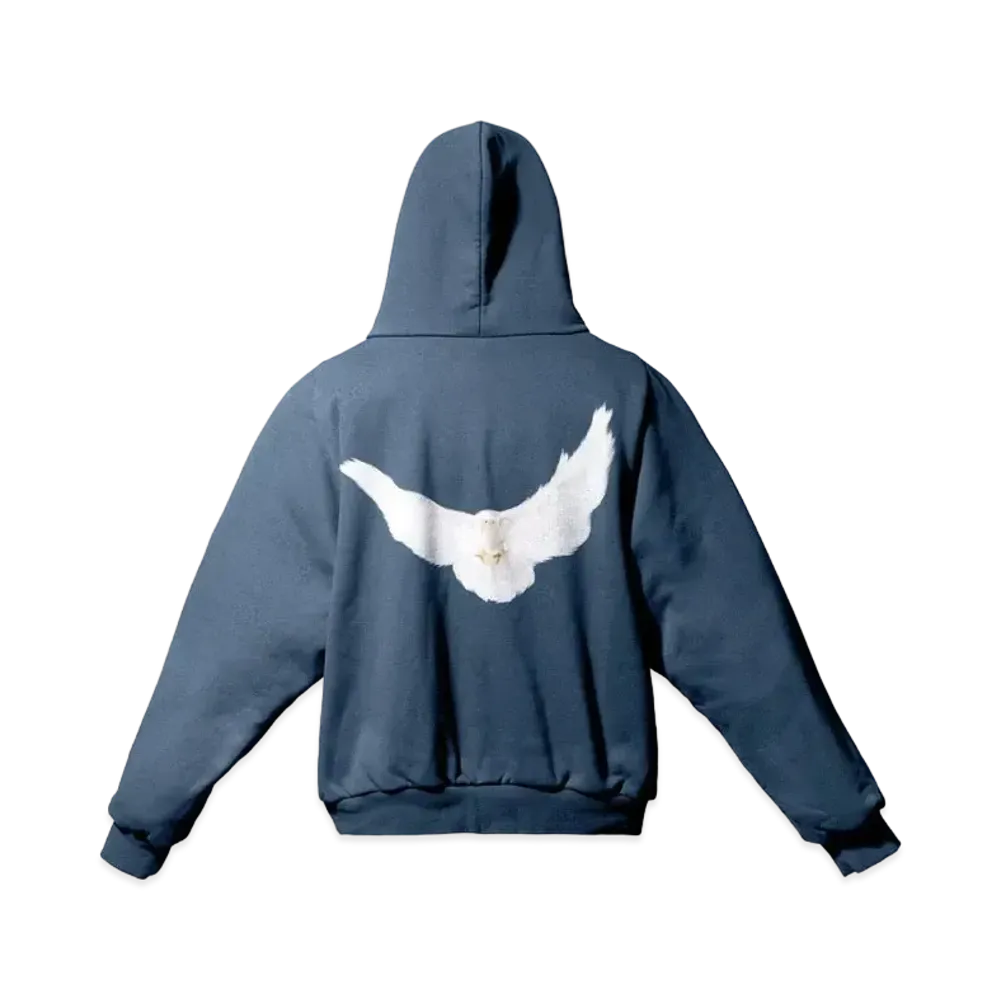 YEEZY GAP Dove Shrunken Hoodie "Dark Blue"