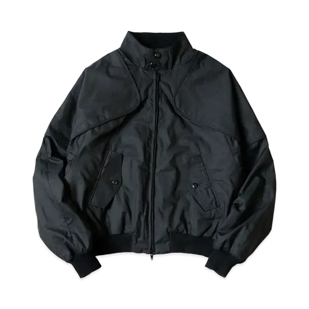 KAPITAL Dry Twill Sham Bomber Golf Jacket "Black"