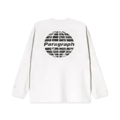 Paragraph Circle Logo Dying L/S "White"