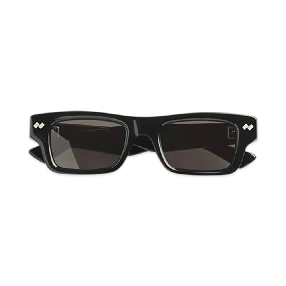 Bottega Veneta Dizzy Square Sunglasses "Black/Gray"